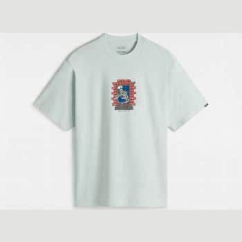 Vans SKULL WINDOW T-SHIRT, MAN, GREEN, SIZE: L