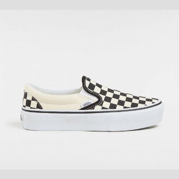 Vans SLIP-ON PLATFORM SHOES, WOMAN, BLACK, SIZE: 2.5