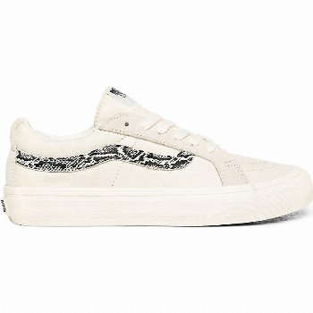 Vans SNAKE SK8-LOW REISSUE SF SHOES ((SNAKE) MARSHMALLOW) WOMEN WHITE