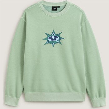 Vans STAR CHECKER SWEATSHIRT, MAN, BLUE, SIZE: S