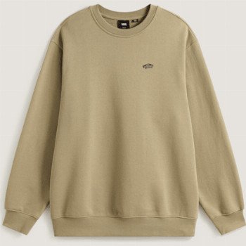 Vans STYLE 76 CREW SWEATSHIRT, MAN, BROWN, SIZE: M
