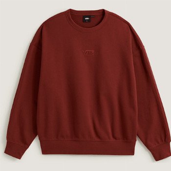 Vans STYLE 76 CREW SWEATSHIRT, MAN, BURGUNDY, SIZE: L