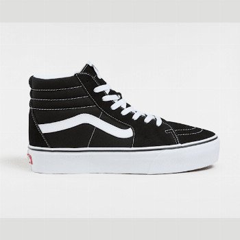 Vans SUEDE SK8-HI PLATFORM 2.0 SHOES, WOMAN, BLACK, SIZE: 2.5