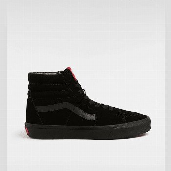 Vans SUEDE SK8-HI SHOES, MAN, BLACK, SIZE: 2.5