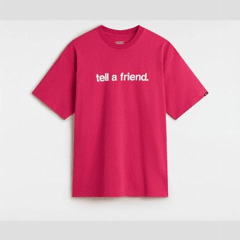 Vans TELL A FRIEND T-SHIRT, MAN, PINK, SIZE: M