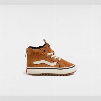 Vans TODDLER MTE SK8-HI SHOES (1-4 YEARS), ORANGE, SIZE: 4