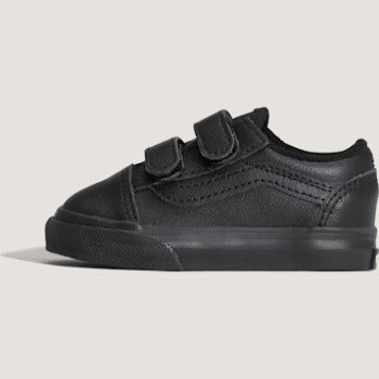 Vans TODDLER OLD SKOOL SHOES (1-4 YEARS), BLACK, SIZE: 9.5
