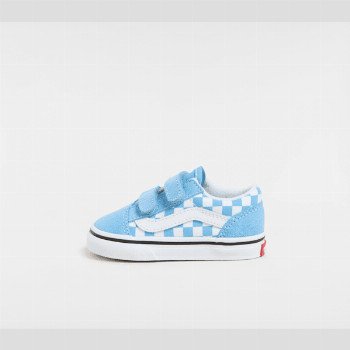 Vans TODDLER OLD SKOOL SHOES (1-4 YEARS), BLUE, SIZE: 9
