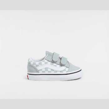 Vans TODDLER OLD SKOOL SHOES (1-4 YEARS), GREY, SIZE: 5