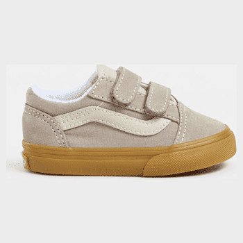 Vans TODDLER OLD SKOOL SHOES (1-4 YEARS), GREY, SIZE: 8.5