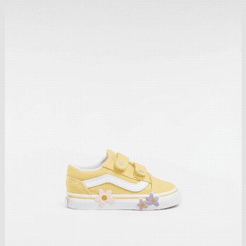 Vans TODDLER OLD SKOOL SHOES (1-4 YEARS), YELLOW, SIZE: 9
