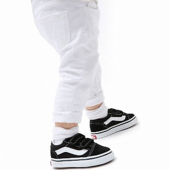 VansTODDLER OLD SKOOL V SHOES (1-4 YEARS) (BLACK) ORIGINAL CLASSIC