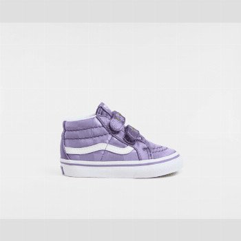 Vans TODDLER SK8-MID SHOES (1-4 YEARS), PURPLE, SIZE: 9.5