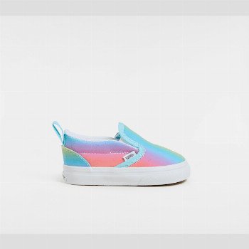 Vans TODDLER SLIP-ON HOOK AND LOOP SHOES (1-4 YEARS), MULTICOLOUR, SIZE: 6.5
