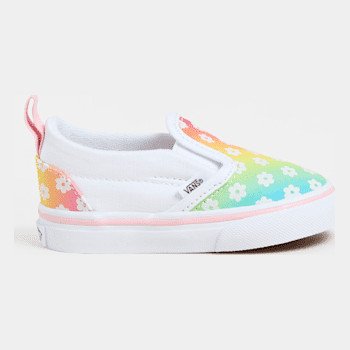 Vans TODDLER SLIP-ON SHOES (1-4 YEARS), WHITE, SIZE: 9.5