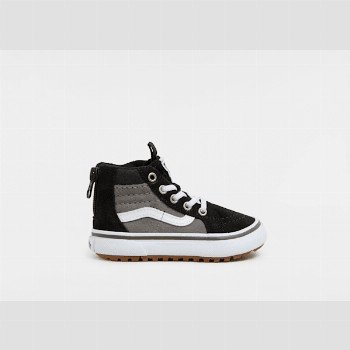 Vans TODDLERS MTE SK8-HI ZIP SHOES (1-4 YEARS), BLACK, SIZE: 9.5