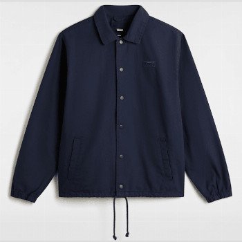 Vans TORREY CANVAS COACH JACKET, MAN, BLUE, SIZE: XXL