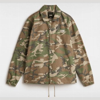 Vans TORREY CANVAS COACH JACKET, MAN, BROWN, SIZE: L