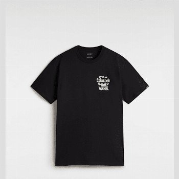 Vans WARPED WORLD T-SHIRT, MAN, BLACK, SIZE: L