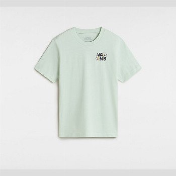 Vans YOUTH BOUQUET FLORAL T-SHIRT (8-14 YEARS) (PALE AQUA) GIRLS GREEN