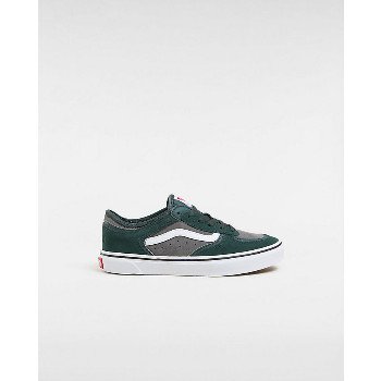 Vans YOUTH ROWLEY CLASSIC SHOES (8-14 YEARS) (GREEN GABLES/WHITE) WHITE