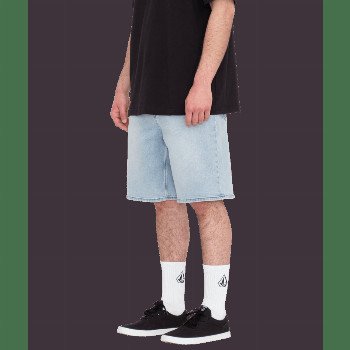 Volcom BILLOW DENIM SHORTS IN DESERT DIRT INDIGO