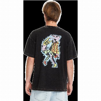 Volcom BOB MOLLEMA 1 T-SHIRT IN LIGHT ACID BLACK