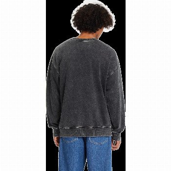 Volcom BOB MOLLEMA SWEATSHIRT IN LIGHT ACID BLACK