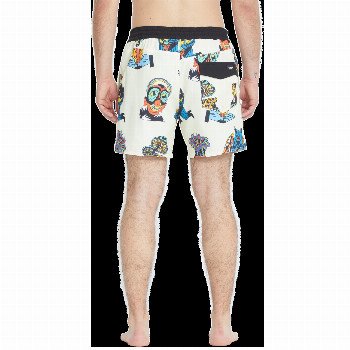 Volcom BOB MOLLEMA SWIMSHORTS IN LIGHT BEIGE