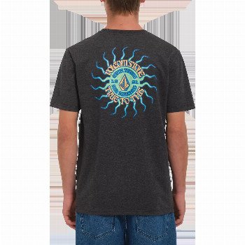 Volcom FRIED T-SHIRT IN HEATHER BLACK