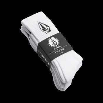 Volcom FULL STONE SOCKS (3 PACK) IN WHITE