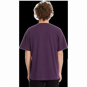 Volcom PISTOL STONE T-SHIRT IN GRAPE ROYALE