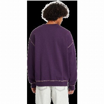 Volcom PODCOL SWEATSHIRT IN GRAPE ROYALE