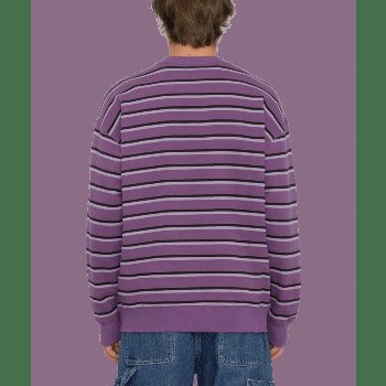 Volcom RAYEAH SWEATSHIRT IN DEEP PURPLE