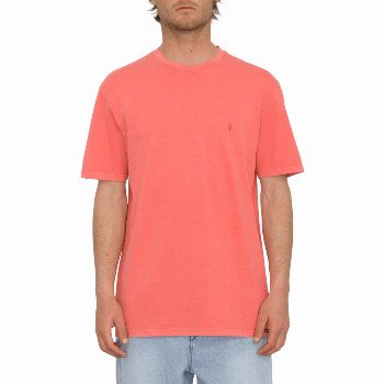 Volcom SOLID STONE T-SHIRT - WASHED RUBY