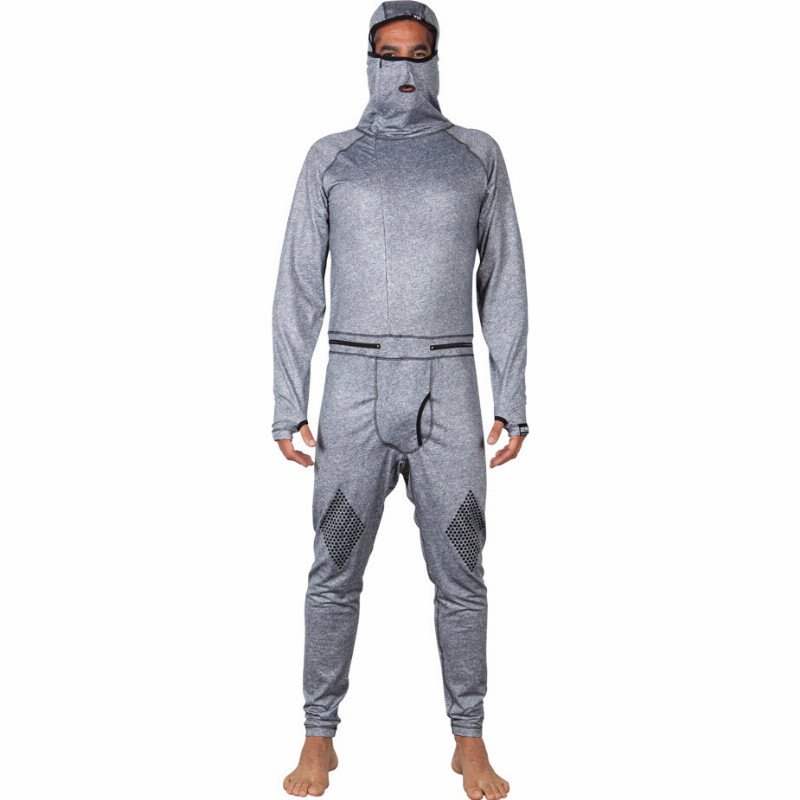 AIRHOLE THERMAL ONE PIECE MENS BASE LAYER 2015 IN HEATHER GREY S