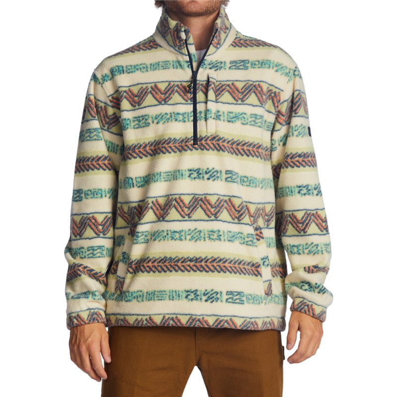Billabong ADVENTURE DIVISION BOUNDARY MOCK NECK FLEECE JACKET FIELD KHAKI