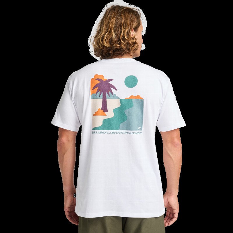 ADVENTURE DIVISION SUNDOWN T-SHIRT IN WHITE