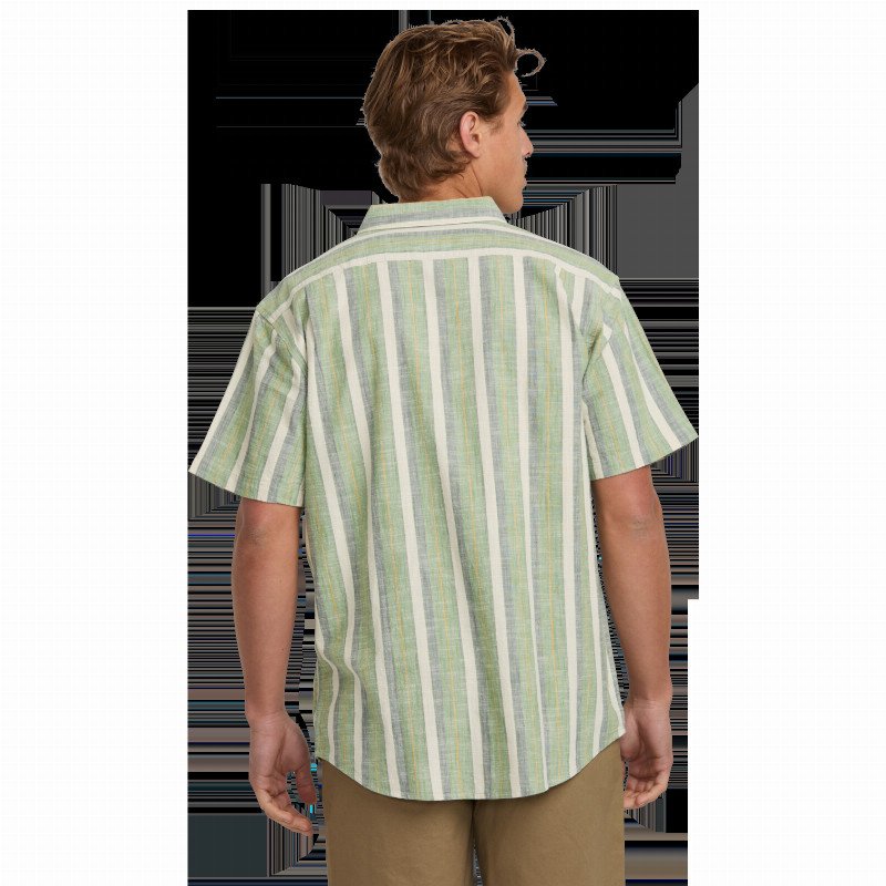 All Day Stripe Shirt in Moss