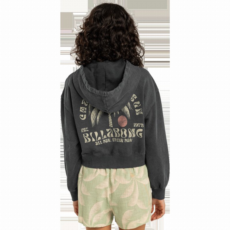 All Day Sun Hoodie in Off Black