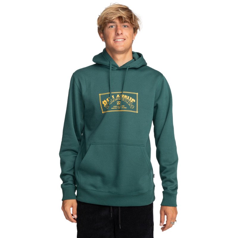 ARCH PRINT HOODY - DEEP TEAL