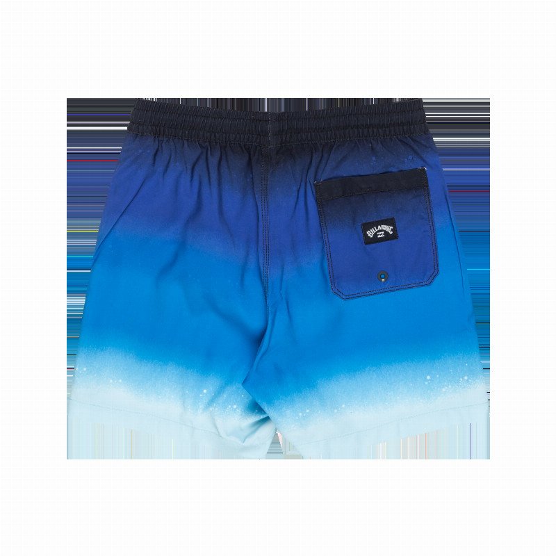 Boys All Day Fade LB Volley Shorts in Coastal Blue