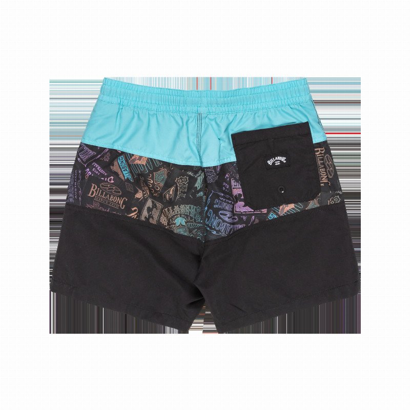 BOYS TRIBONG LB VOLLEY SHORTS IN BLACK