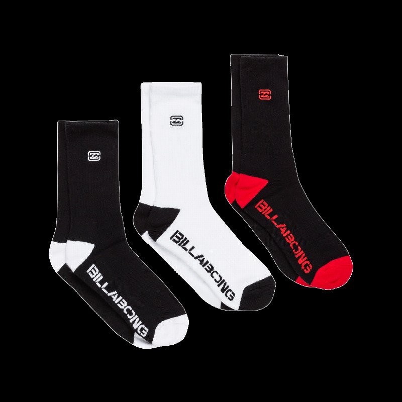 Bracket Wave (3 Pack) Socks in Multi