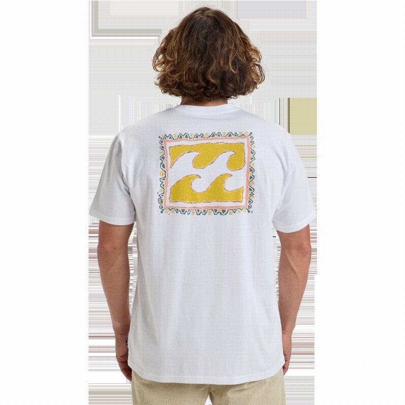 Crayon Wave T-Shirt in White