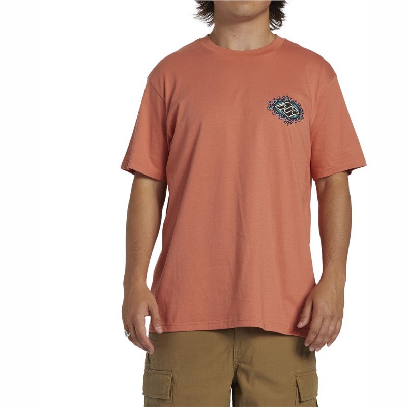 Billabong Crayon Waves T-Shirt - Coral