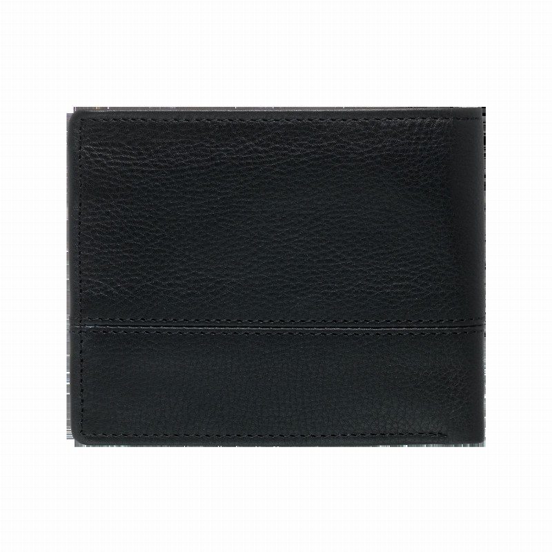 Dimension 2IN1 Leather Wallet in Black