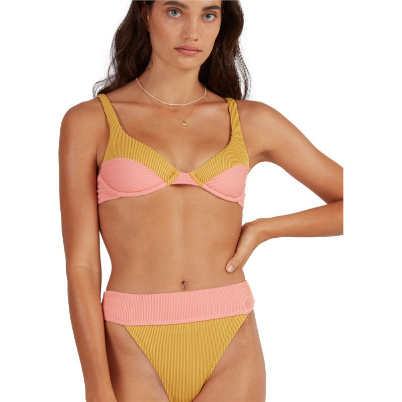 Billabong Hi Life Panelled Underwire Bikini Top - Sunburst