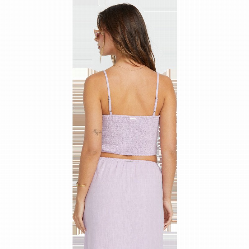 Lost Lovers Crop Top in Amethyst Smoke