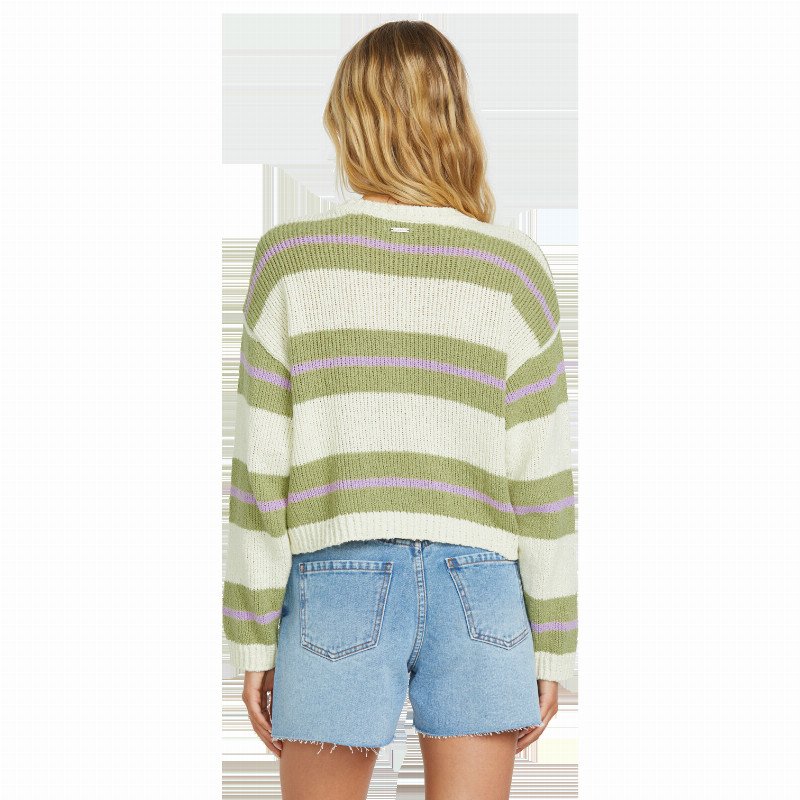 MAKE IT WAVES JUMPER IN AVOCADO